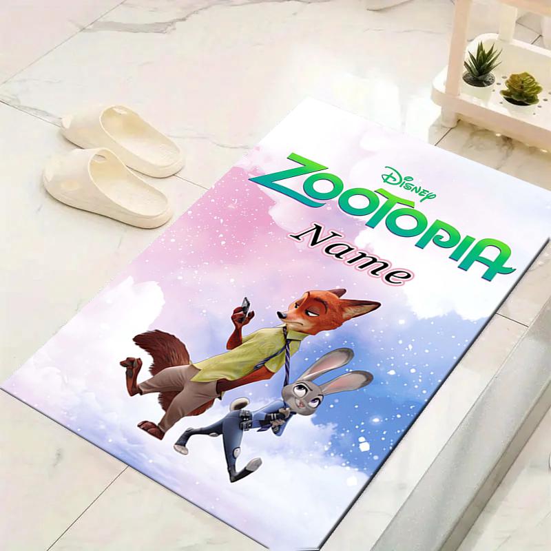 Custom 1Pc Zootopia Friendship Adventure Rug Office Carpet Indoor Outdoor Entrance Doormat Nonslip Soft And Comfortable Living Room D916369