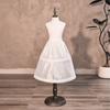 Childrens White Petticoat With Flexible Steel Hoops 50Cm Underskirt For Formal Occasion Quick Wear Breathable Design