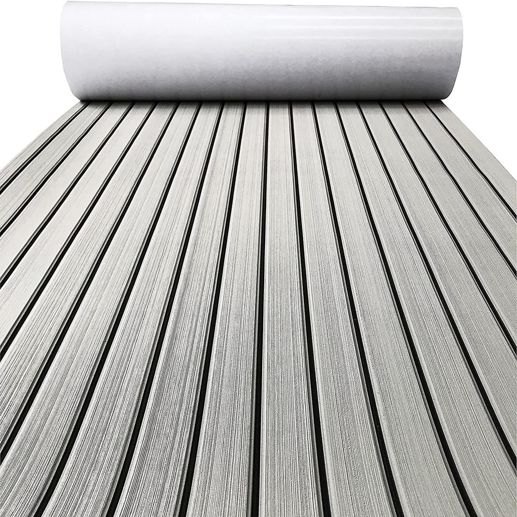 Boat Flooring Eva Foam Mat Deck Sheet Marine Yacht Teak Decking Sheet Adhesive Carpet Decking Pad Anti-Skid 2400x450x6MM