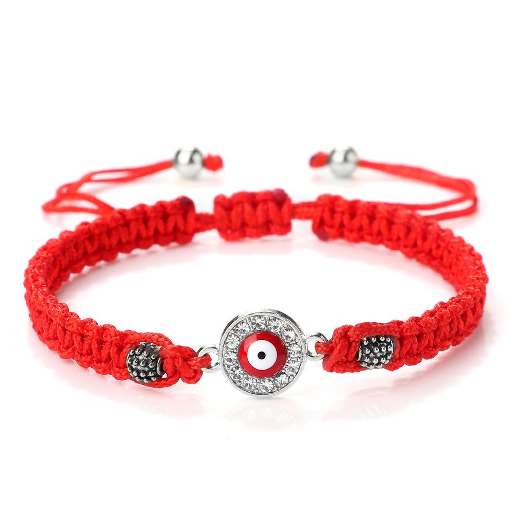 Red String Evil Eye Bracelet Set - Woven Hand Rope for Men & Women