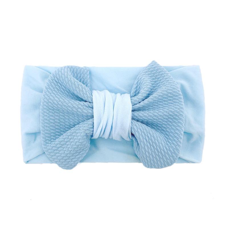

New cute baby bow nylon headband children s solid color headband Babyturban fashion