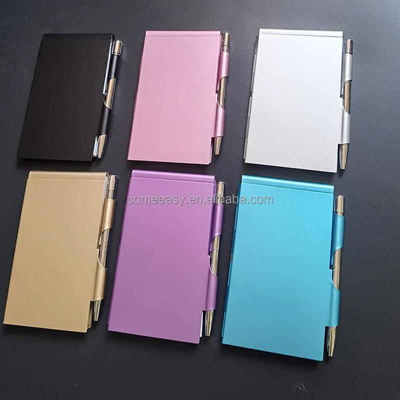 Mehrfarbig Mini Aluminium Bunt Metall Tagebuch Spiral Taschenjournal Mini Notizbuch Mit Stift
