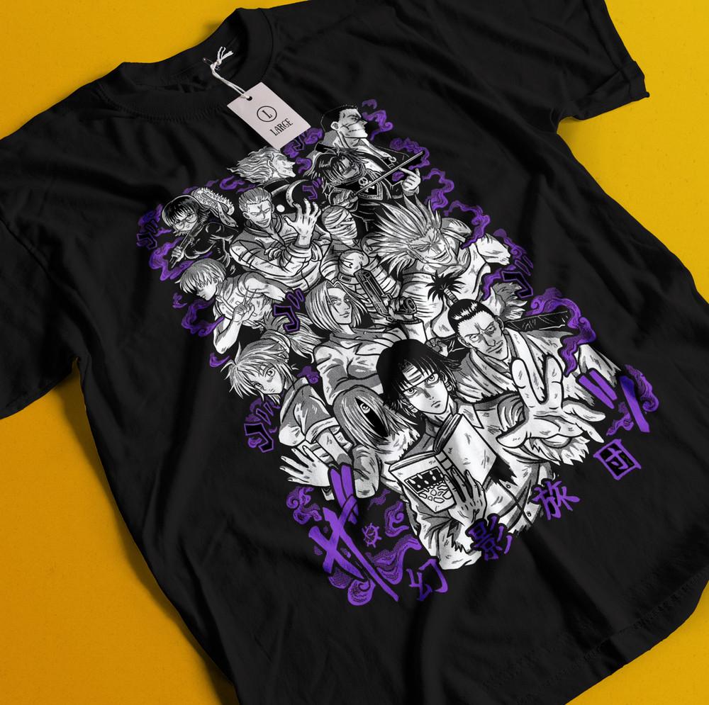 

Phantom Troupe Shirt Chrollo Tshirt Hisoka T-Shirt Kurapika Killua Ilumi Meruem S