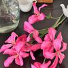 4 Pcs Artificial Renanthera Flower 29 Inch Long Stem Fake Orchid
