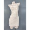 Export Single Lu's Sling Heavy Industry Net Yarn Pearl Slimming and Simple White Sweet Ruffle Hip Elegant Dress