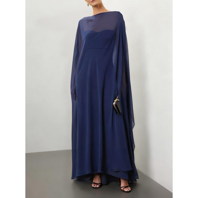 Womens High Low Polka Dot/Solid Color Sheer Cover-ups Summer Holiday O Neck Cape Blouse Female Jacekt Long Party Tops
