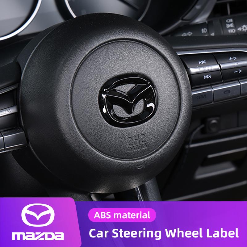 Mazdaspeed Car Steering Wheel Trim Label Sticker Auto Accessories For Mazda 2 3 6 5 Atenza CX3 CX5 MX5 CX7 Axela CX30 CX90 CX60