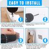 2025+ Hardware Kit for Hanging French Plywood Picture Hooks, Wall Bracket Hardware Kit Aluminum Z Bar Hangers 24 Pieces