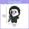 Creative Cartoon Halloween Series Brooch Scary Dark Metal Badge With Screaming Chainsaw Clown