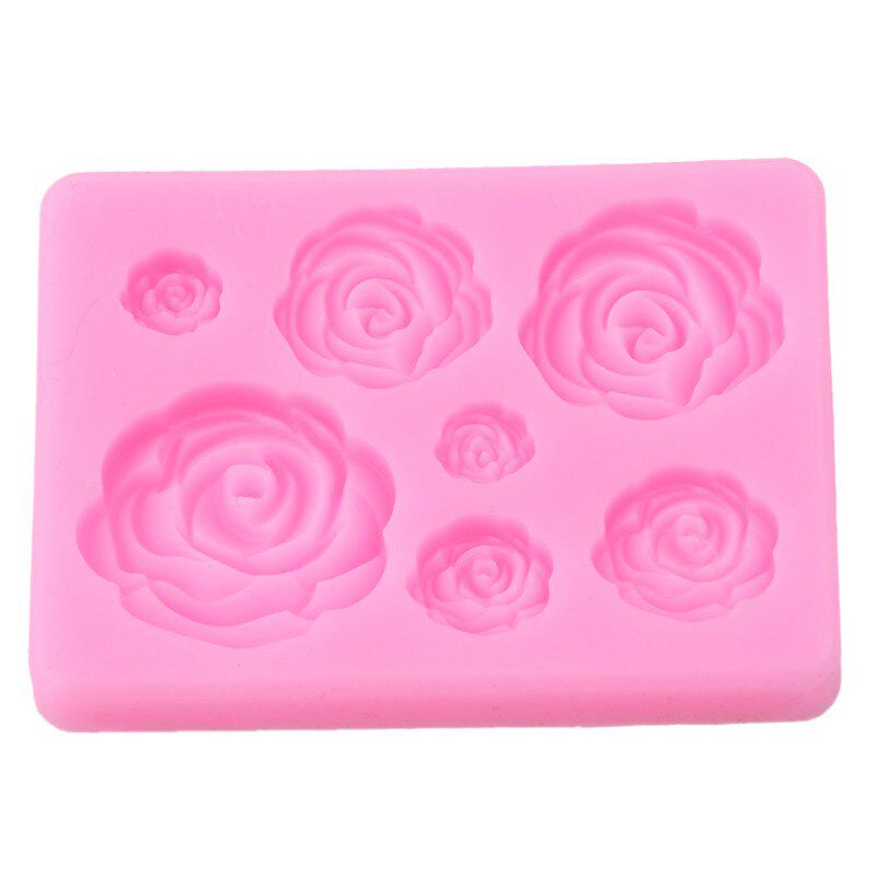 Rose Silicone Icing Mould Baking Chocolate Cake Topping Sugar Craft DIY FI Rose Silicone Icing Mould Baking Chocolate Cake Topping Sugar Craft DIY FI