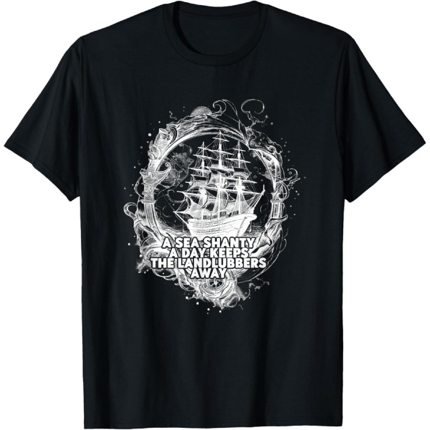 

Sea Shanty Song Enthusiasts Shanty Singers T-Shirt(55) XXXXXL чорний