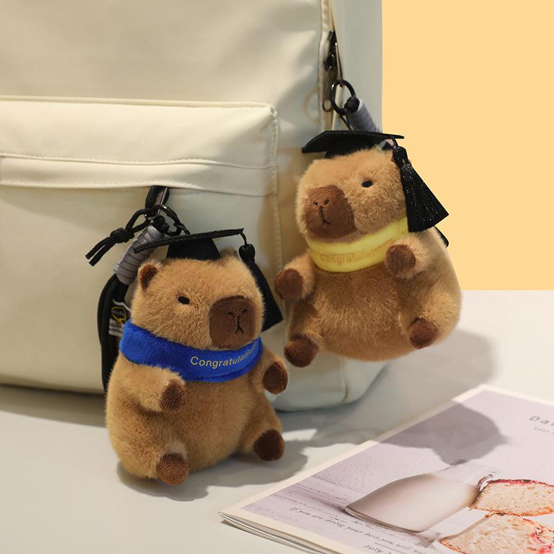 Capybara Doctor Doll Graduation Pendant Keychain - Capybara Ornament Gift