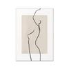 Skandinavische Minimalistische Wandkunst Minimalistischer Druck Leinwandbild Poster für Schlafzimmer Moderne Heimdekoration