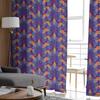 Purple Rice Pattern Tulle Curtains for Bedroom Hall Living Room Decor Chiffon Curtain for Balcony Kitchen Home Drapes