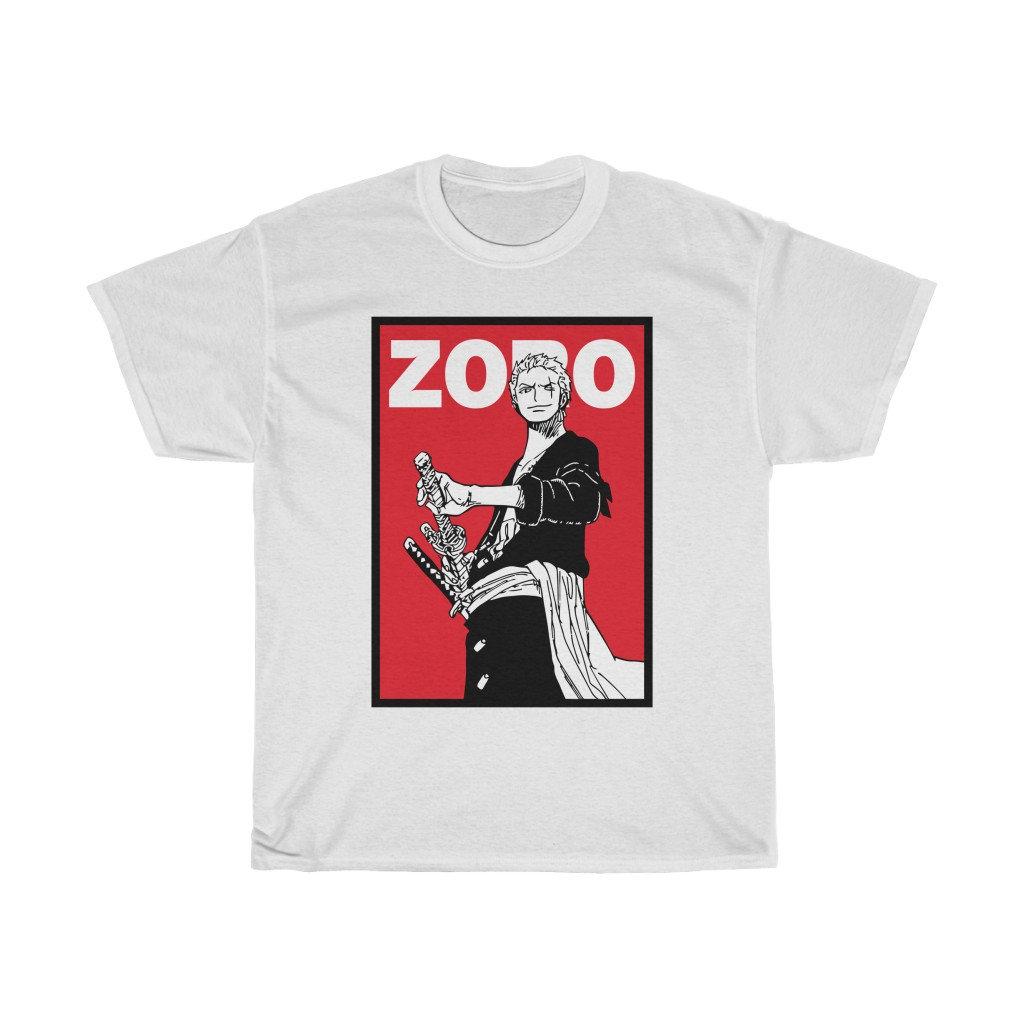 Zoro One Piece Anime Shirt Roronoa Zoro Samurai Unisexga Shirt Straw Hat Pirates Luffy Sanji Mugiwara Japanese Unisex Tee S