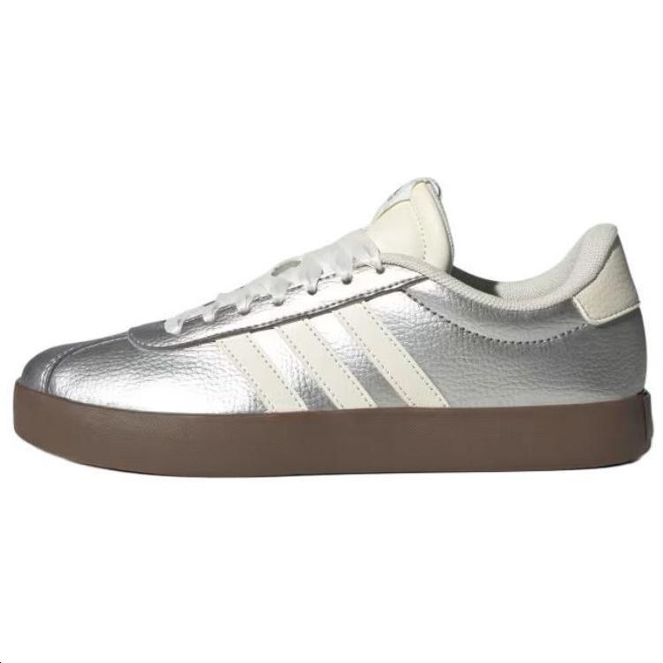 (WMNS) adidas VL COURT 3.0 Silver Metallic Off White Gum Women s JQ7315 EU 39⅓