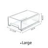 Stackable Clear Drawer Storage Box Plastic Organizer DrawerFor Home Organization & Storage Fridge Makeup Desk