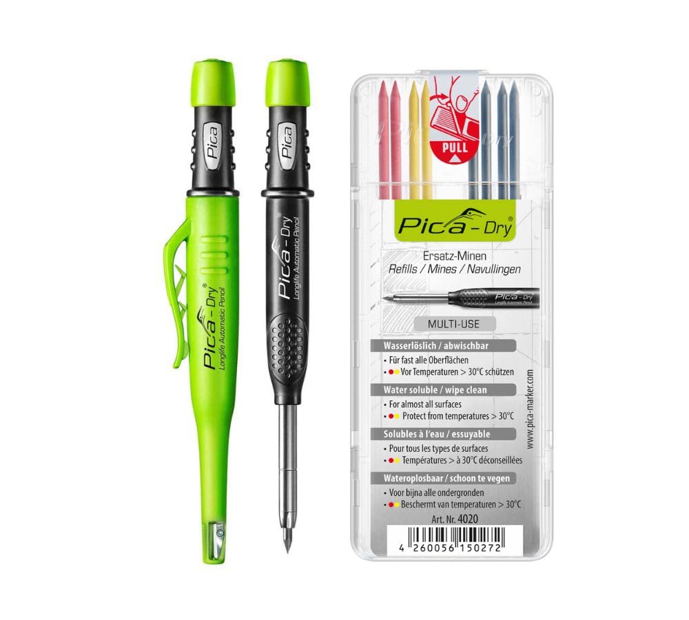 

Pica Маркер Архитектурный Механический Круглый Грифель Черный 2B Сменный Грифель 2B Набор Карандаш, 2.8мм, 3030, 4020, Красный, Желтый, Черный,