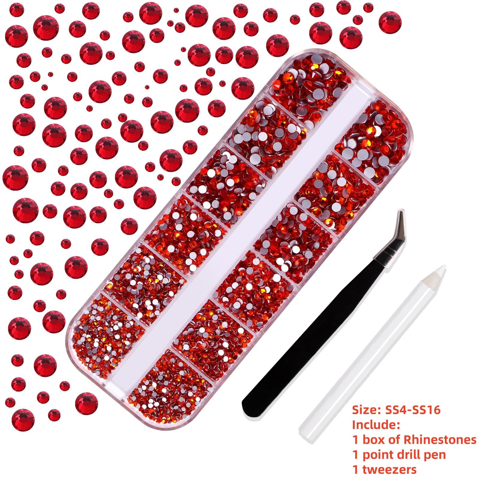 

1 коробка Розкішний блискучий діамантовий малюнок для нігтів Стрази Камінь Стрази Скло 3D Матеріали для нігтів Ювелірні вироби AB/Барвисті виправлення Манікюрні декори#