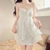 Lace Nightgown Summer Fun Temptation Suspender Nightdress Fairy Style Loungewear with Chest Pad Pajama Set
