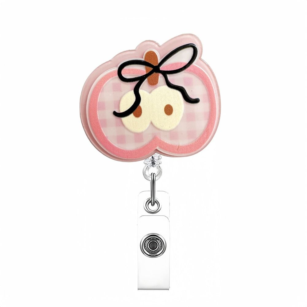 Acrylic Badge Reel Clip Retractable Nurse Badge Reel Work Card ID Badge Holder  Name Holder