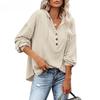 Frühling und Herbst Damen Hoodie Bluse Langarm Top Casual Lose Einfarbig Hoodie Sweatshirt