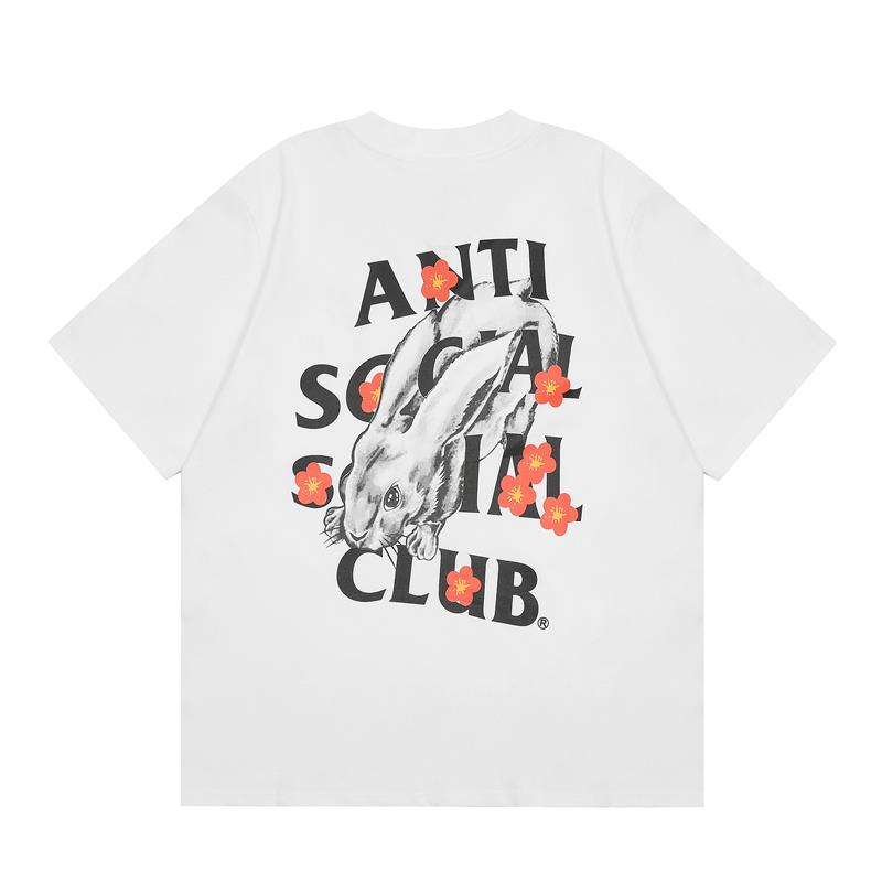 

Anti Social Social Club Assc Обмежена Нова Літня Бавовняна Футболка з Круглим Коміром та Коротким Рукавом Рік Кролика M