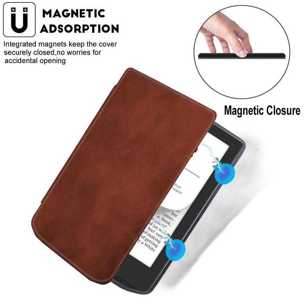 Case for PocketBook Verse 629 and Verse Pro PB634 E-Book Cover PB629 PB634 Protective Cover Soft Shell with Auto Sleep/Awake