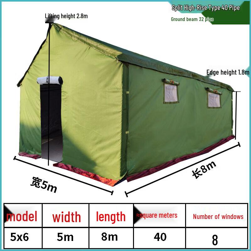 JINGGENG Heavy-Duty Winter Warm Canvas Tent