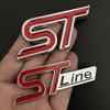 3D kovový znak ST Line na přední mřížku Odznak na zadní kufr auta Pro Ford Edge Puma Kuga Mondeo Fiesta Ecosport Focus STLINE Samolepka