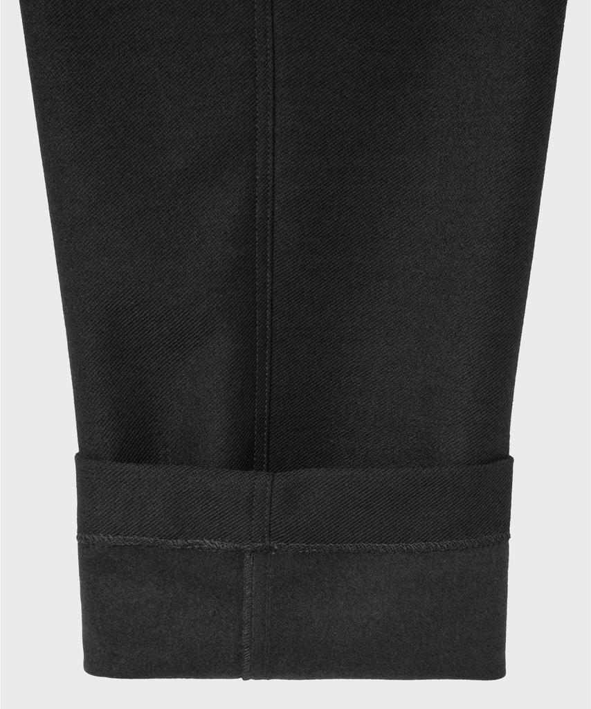 NONBLANK Single-Pleat Wide Fit Jersey Slacks_Dark Grey