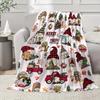 Christmas Gift Cookies Printed Blanket for Sofa Bed Travel Camping Living Room Office Conditioning Blanket for All Seasons Gifts