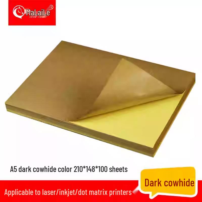 A4 Matte Self-Adhesive Printing Paper - 100 Sheets