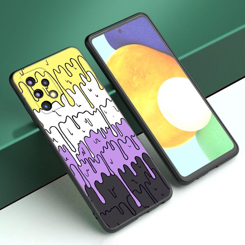 Pastell Kawaii Schmelzen Lesben Stolz LGBTQ Fall Für Samsung A21 A30 A50 A52 S A13 A22 A32 A53 A73 5G A11 A12 A31 A51 A70 A71 A72