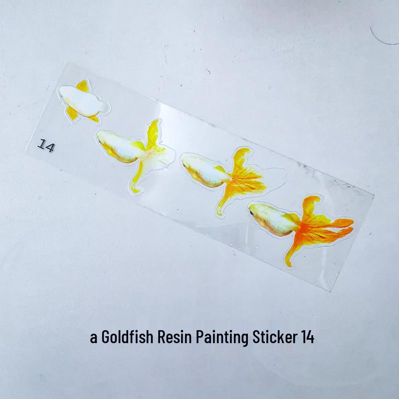 3D Goldfish Resin Stickers - Crystal Epoxy Painting Material