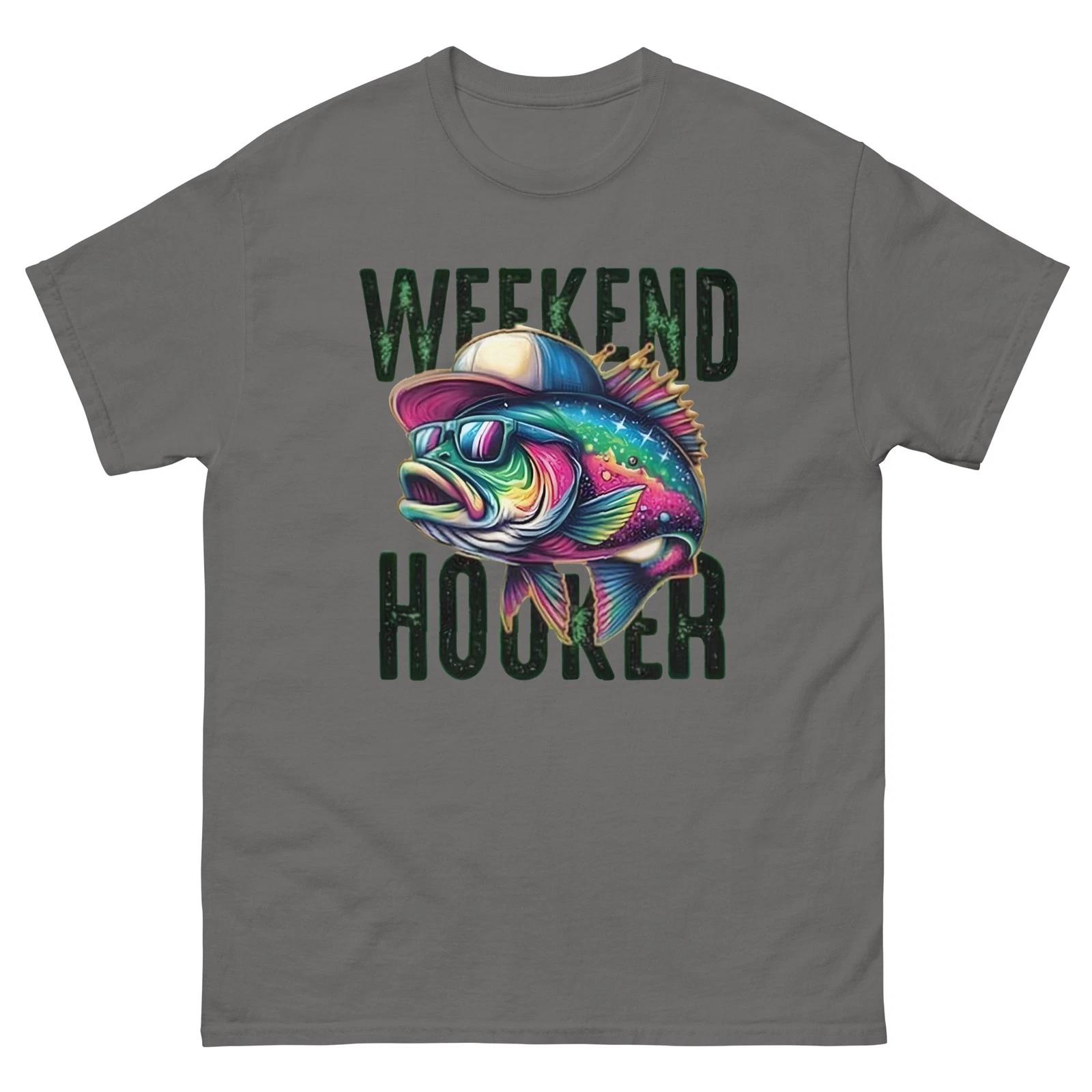 Weekend Hooker Fathers Day Fishing Shirt M