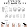 Press on Nail,Fake Nail Stick Glues on Nail False Nail Acrylic Nail Artificial False Nail for DIY Nail Art Designs