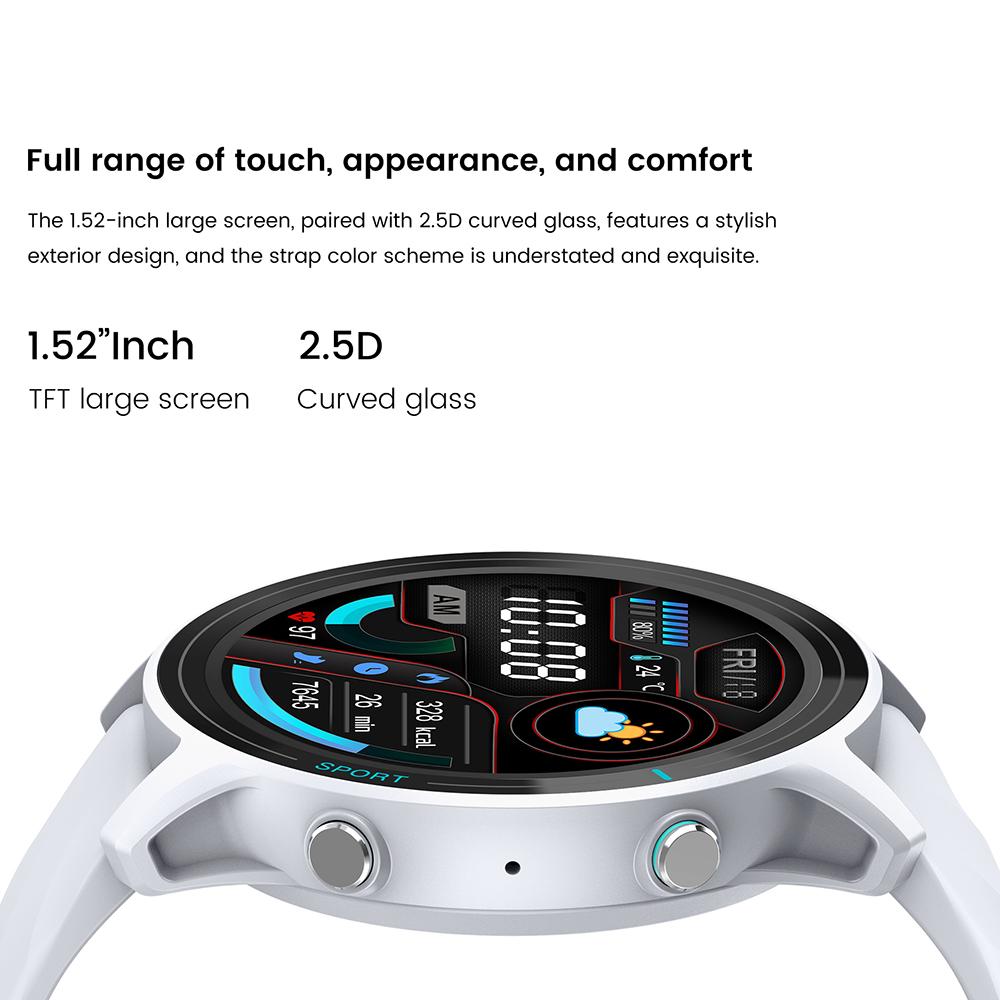 Z123 Smart Watch 1.52-inch Multiple Sports Mode Health Monitor Bluetooth-compatible Call Wristwatch