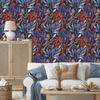 Wallpaper Plants pattern in retro style for living room and bedroom 50x1000