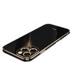 Applicable to Apple 16promax mobile phone case iPhone15 anti-drop 13/14 fine hole xsmax6D straight edge electroplating case