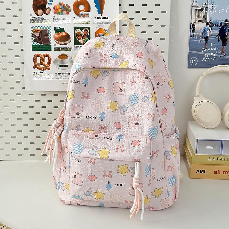 School bag High value college student school bag ins Cute large capacity soft girl girl backpack Versatile travel backpack