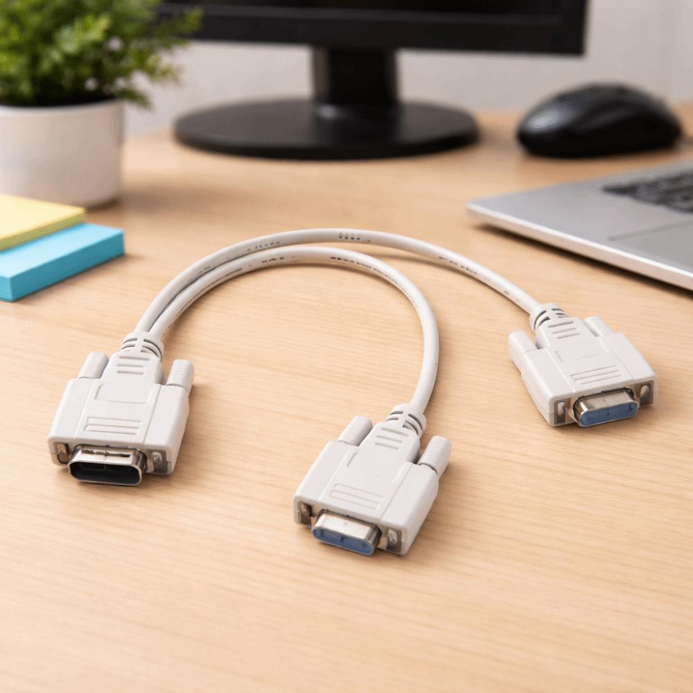 15 PIN SVGA Adapter 25cm Length Splitter Cable Adapter Cable Y Adapter  Display Extension