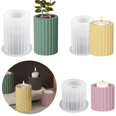 Aromatherapy Silicone Candle Mould Easy Demoulded DIY Aromatherapy Candle Holder Mold Resin Crafts Wedding Decor