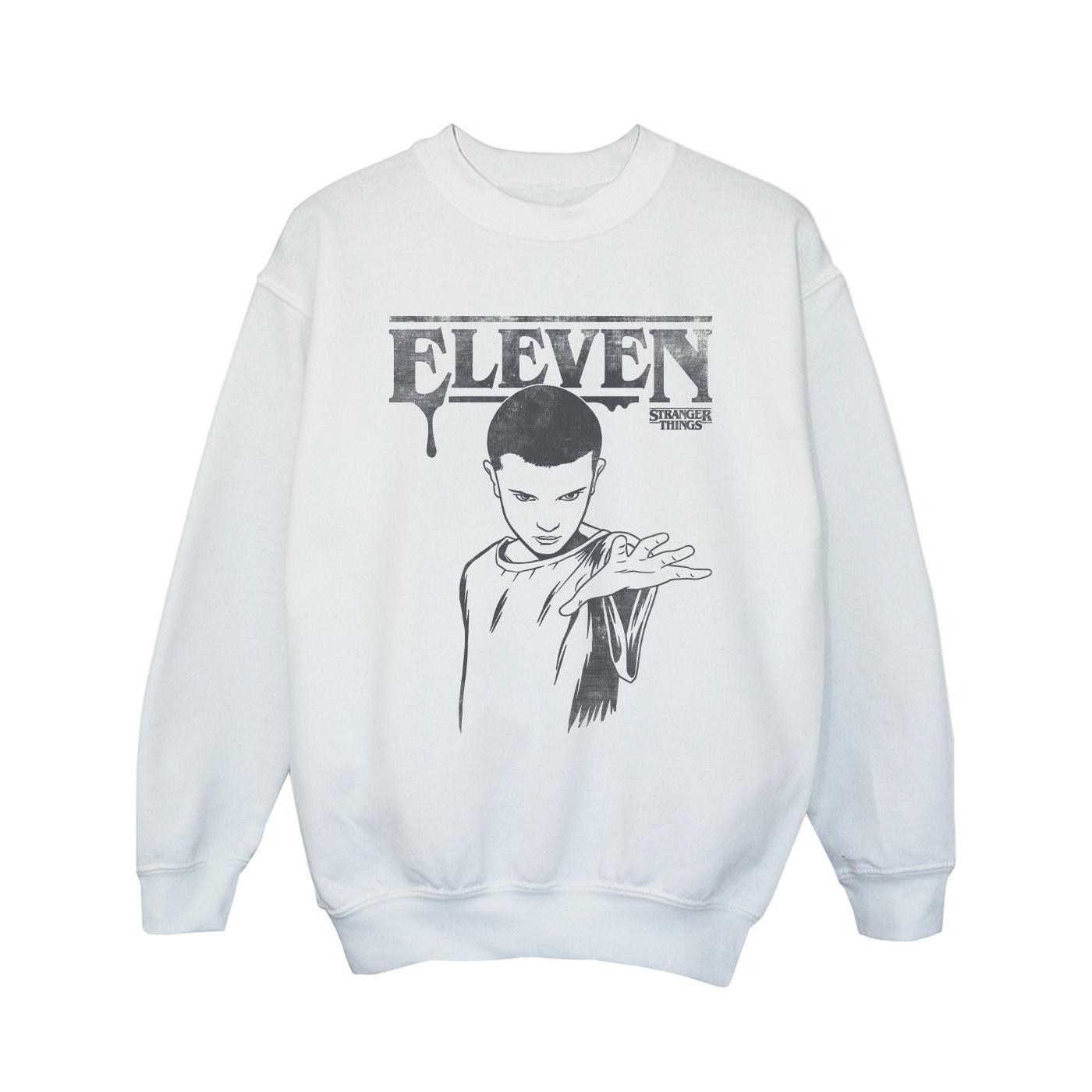Sudadera de Netflix para chicas de Stranger Things: Dark Eleven 9-11 Years blanco