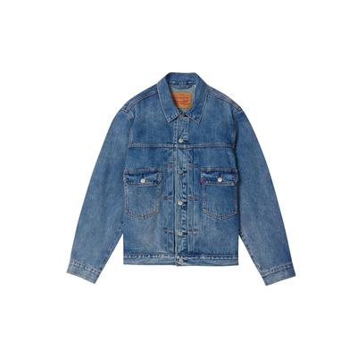 Levis Lässige American Vintage Workwear Stil Indigo Denimjacke Unisexjacken A7632-0018
