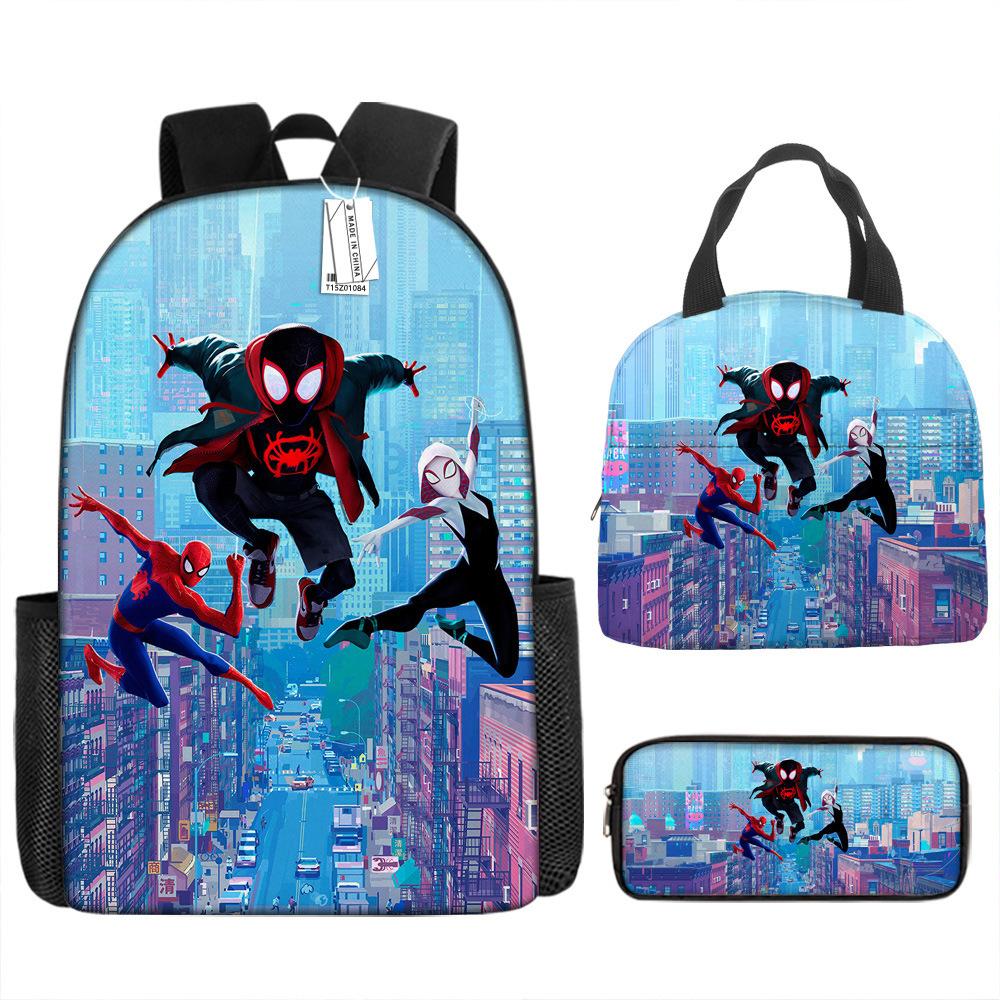 Backpack Elementary School Bag Children'S Lunch Bag Pencil Case Three-Piece Set