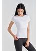 Women's Slimming Waist Yoga T-Shirt - Comfortable Short Sleeve Casual Gym and Yoga Top