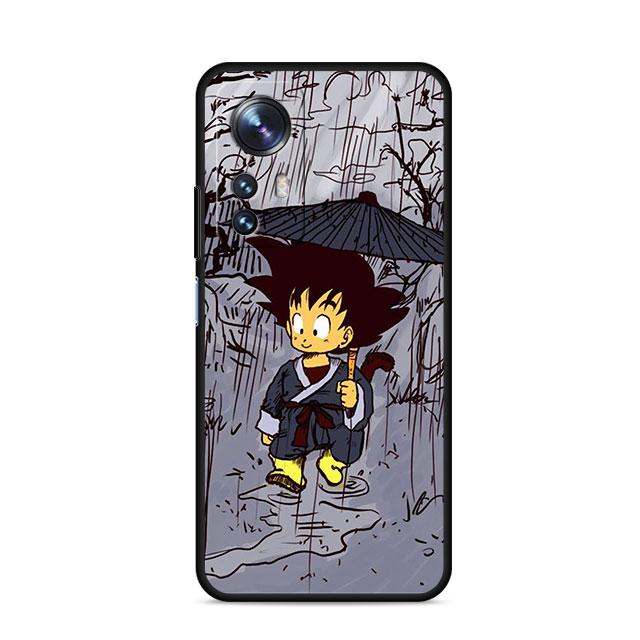 Dragon G-Gokus Handyhülle für Xiaomi Mi A2 Lite 10S 9T 10T 11T 9 SE Note 10 Pro 12X 11 Lite 10 5G 12 Silikon Schwarz Weiche Hülle