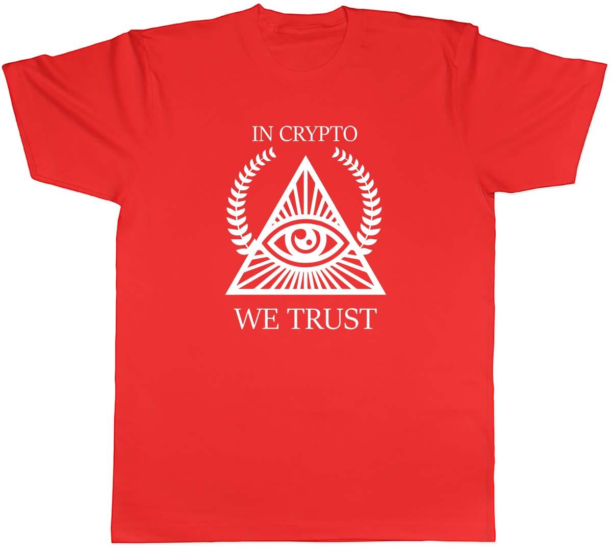 In Crypto We Trust Unisexs Unisex TShirt Tee S