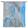 Marble Texture Watercolor Blue Gray Window Tulle Curtains For Living Room Kitchen Home Decor Sheer Voile Curtains